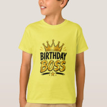 Verjaardagsbaas Grafische T-shirt voor tieners Le