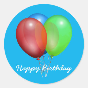 Verjaardagsballon Stickers