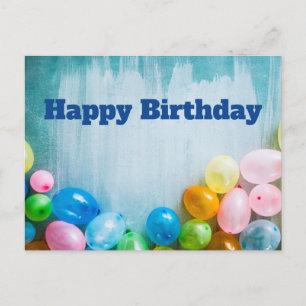 Verjaardagsballonnen briefkaart