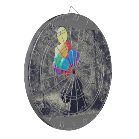 verjaardagsballonnen dartbord (Voorkant Links)