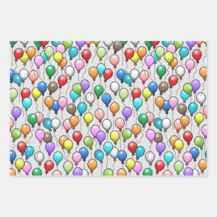 Verjaardagsballonnen Inpakpapier Vel
