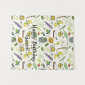 Verjaardagsbanner Bug Thema Verjaardagsfeestje Wandkleed (Voorkant (horizontaal))