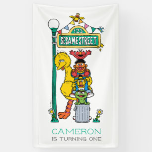 Verjaardagsbanner voor de eerste verjaardag van Se Spandoek
