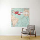 Verjaardagsbanner voor vliegtuigthema / baby showe wandkleed (In situ)