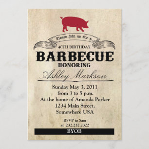 Verjaardagsbarbecue Kaart
