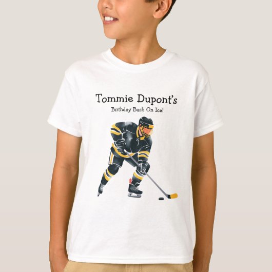 Verjaardagsbash op ijs t-shirt (Voorkant)