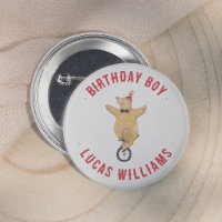 Verjaardagsbeer Jongen Circus Vintage