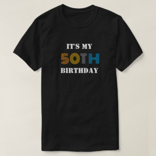 Verjaardagsbemanning Het is mijn 50e Retro Group S T-shirt