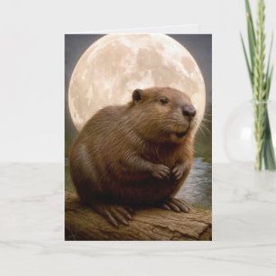 Verjaardagsbever Kaart