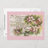  verjaardagsbloesems briefkaart (Voorkant / Achterkant)