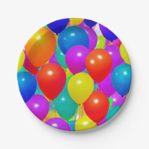 Verjaardagsbord met ballonontwerp