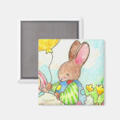 verjaardagsbunny magnet magneet (Voorkant / Achterkant)