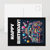 Verjaardagsbusavontuur Briefkaart (Voorkant / Achterkant)