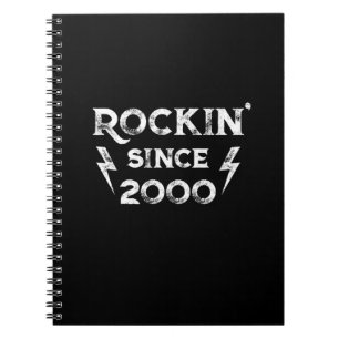 Verjaardagscadeau Classic Rock voor de jaren 2000 Notitieboek