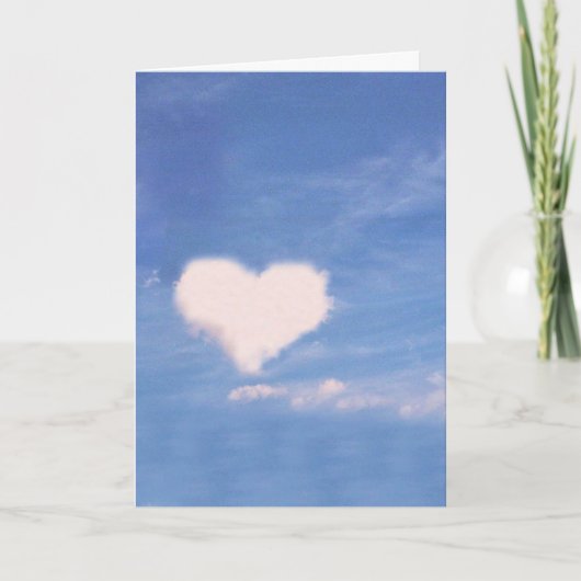 VERJAARDAGSCADEAU: Cloud Heart_ Card Kaart (Voorkant)