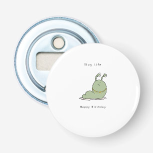 Verjaardagscadeau, grappige flesopener, slakkenlev button flesopener
