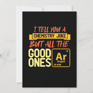 Verjaardagscadeau   Ik vertel je een scheikunde Kaart