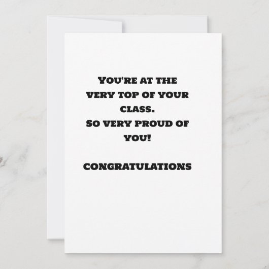 VERJAARDAGSCADEAU KINDEREN AFSTUDEERKAART BEDANKKAART (Achterkant)