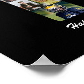 Verjaardagscadeau nummer 19 foto collage geschenk poster (Hoek)