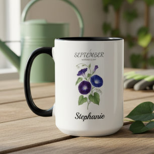Verjaardagscadeau september geboortebloem ochtendg mok