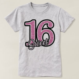 Verjaardagscadeau Sweet 16 T-shirt
