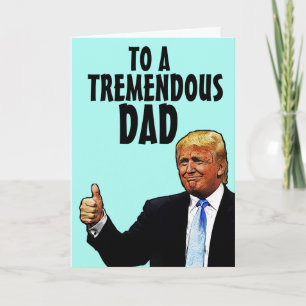 VERJAARDAGSCADEAU VADER DONALD TRUMP GRAPPIGE VERJ KAART