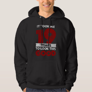 Verjaardagscadeau van 19 jaar oud leuk 19e verjaar hoodie