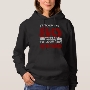Verjaardagscadeau van 80 jaar oud leuk 80ste verja hoodie