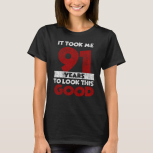 Verjaardagscadeau van 91 jaar oud leuke 91e verjaa t-shirt