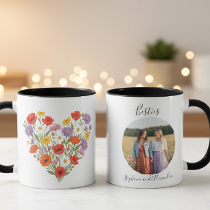 Verjaardagscadeau voor beste vriendin Bloemhart Vr Mok