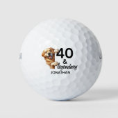 Verjaardagscadeau voor Labrador Golfballen (Voorkant)