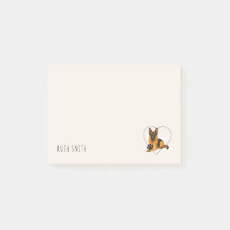 Verjaardagscadeau voor liefhebbers van Duitse Herd Post-it® Notes
