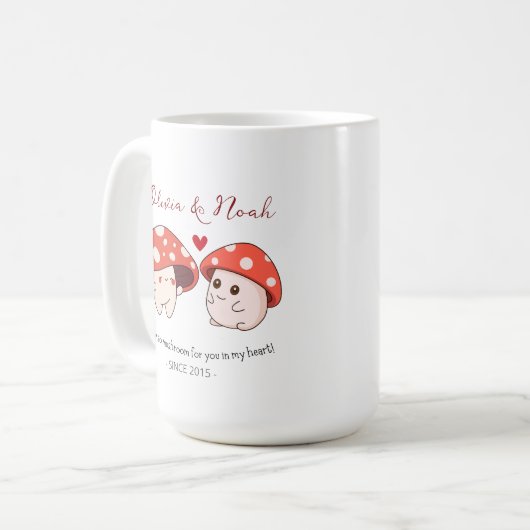 Verjaardagscadeau voor lieve man en vrouw met eige koffiemok (Voorkant links)