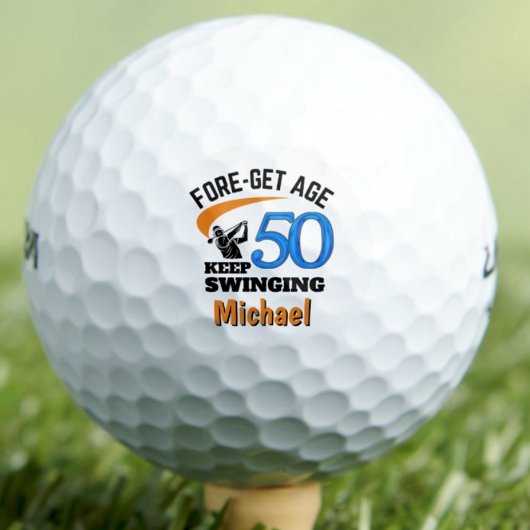 Verjaardagscadeau voor vader 50 FUNNY FORE-get Lee Golfballen