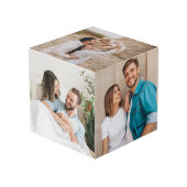 Verjaardagscadeau voor vriendje, huwelijkscadeau b kubus (Voorkant hoekig)