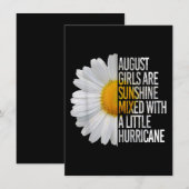 Verjaardagscadeau voor vrouwen in augustus, leuk m kaart (Voorkant / Achterkant)