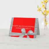 VERJAARDAGSCADEAU ZILVEREN BRUILOFT KAART (Gele Bloem)