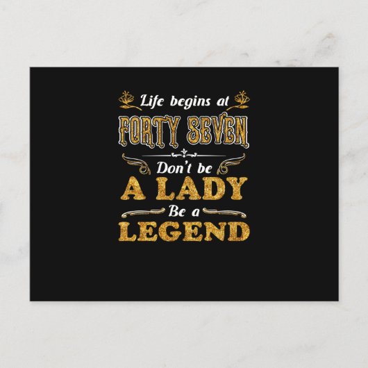 Verjaardagscadeaus | Het Leven Begint Op Zevenenve Briefkaart (Voorkant)