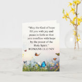 VERJAARDAGSCARD 1 KAART (Gele Bloem)