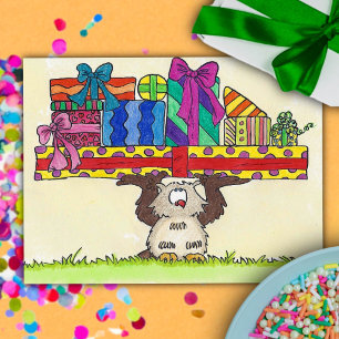 VERJAARDAGSCARTOON door Nicole Janes Briefkaart