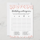 Verjaardagscategorieën bewerkbare game Kaart (Voorkant)