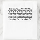 Verjaardagscélébratie feest stickers (Tas)