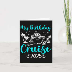 Verjaardagscruise 2025 Ship Boat Party - Uni-kinde Kaart
