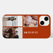 Verjaardagsdatum Case-Mate iPhone Case (Achterkant (horizontaal))