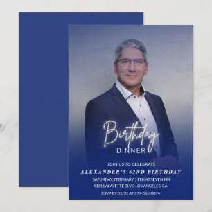 Verjaardagsdiner 62e verjaardagsuitnodiging Foto M Kaart