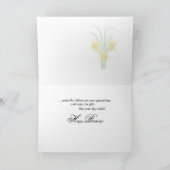 Verjaardagsdoos Lily, Bloemen Kaart (Binnen)