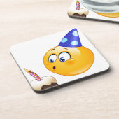 verjaardagsemoji drankjes onderzetter (Linkerzijde)