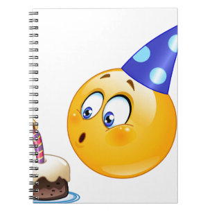 verjaardagsemoji notitieboek