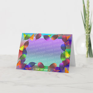 Verjaardagsfeest Ballonnen en Petten (foto lijst) Kaart