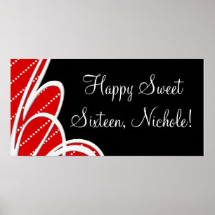 Verjaardagsfeest banners posters